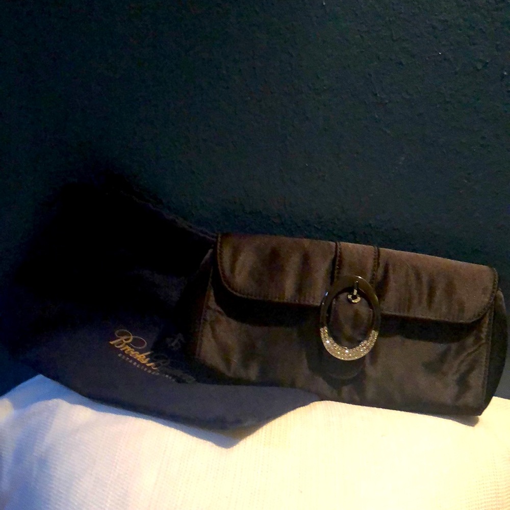 Brooks brothers black clutch
